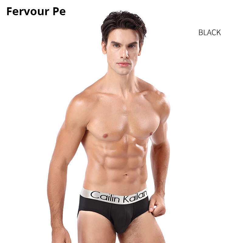 

Fervour pe Men's Briefs Modal sexy Letter Men Briefs panties Ice silk Plus Size M-3XL Breathable Mens Underwear B19051
