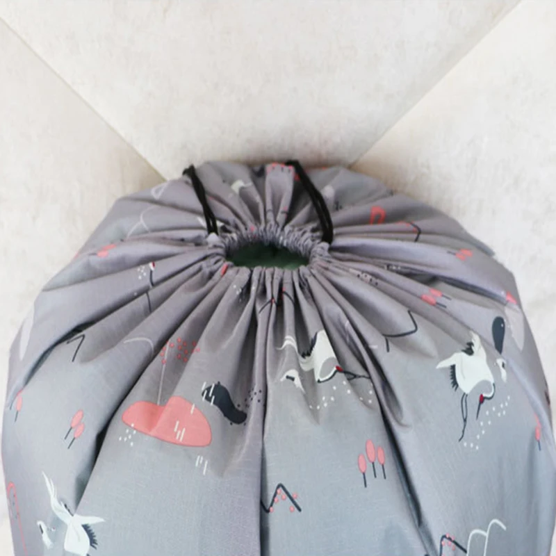 Large Capacity Clothes Drawstring Storage Bags Organizer Thick Fabric for Comforters Blankets Bedding Closet Costume Organizer 5