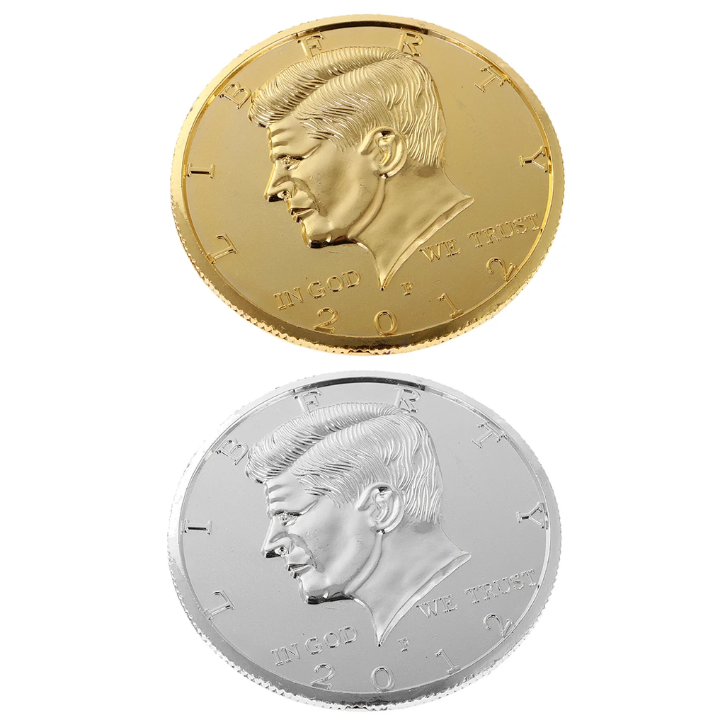 Двухстороннее Металлическое Производство Jumbo Magic Coin волшебный трюк Prop | Игрушки и