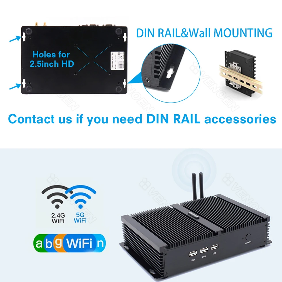 Compact Mini ITX Desktop PC with Intel Core i5/i3/i7 Processors, RS232 COM, HDMI, VGA, Wall Mountable Design, and WiFi Connectivity Description Image.This Product Can Be Found With The Tag Names Barebone Mini PC, Computer Office, Mini itx computer core