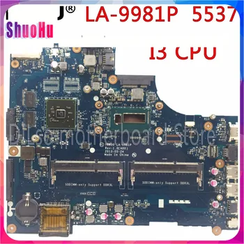 

KEFU LA-9981P for Dell 15R 3537 5537 Laptop Motherboard I3 CPU PM Original Test Mainboard DDR3 HM76 Inspiron Intel Integrated