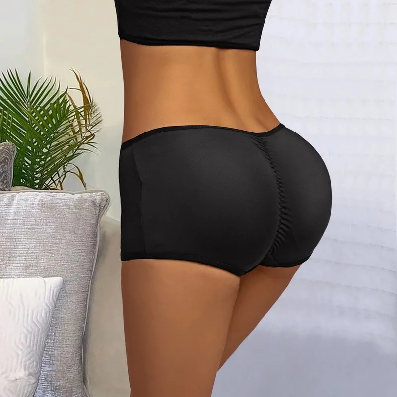 Sexy Women's Padded Butt Lifter Panties Booty Cross-Elastic Mesh Knickers Hip Enhancer Buttock Fake Butt Briefs Shapewear extreme tummy control shapewear