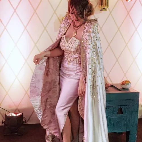 

Sevintage Mermaid Moroccan Caftan Satin Evening Dress Long Sleeve Algerian Outfit Applique Lace Prom Gowns Muslim Formal Party