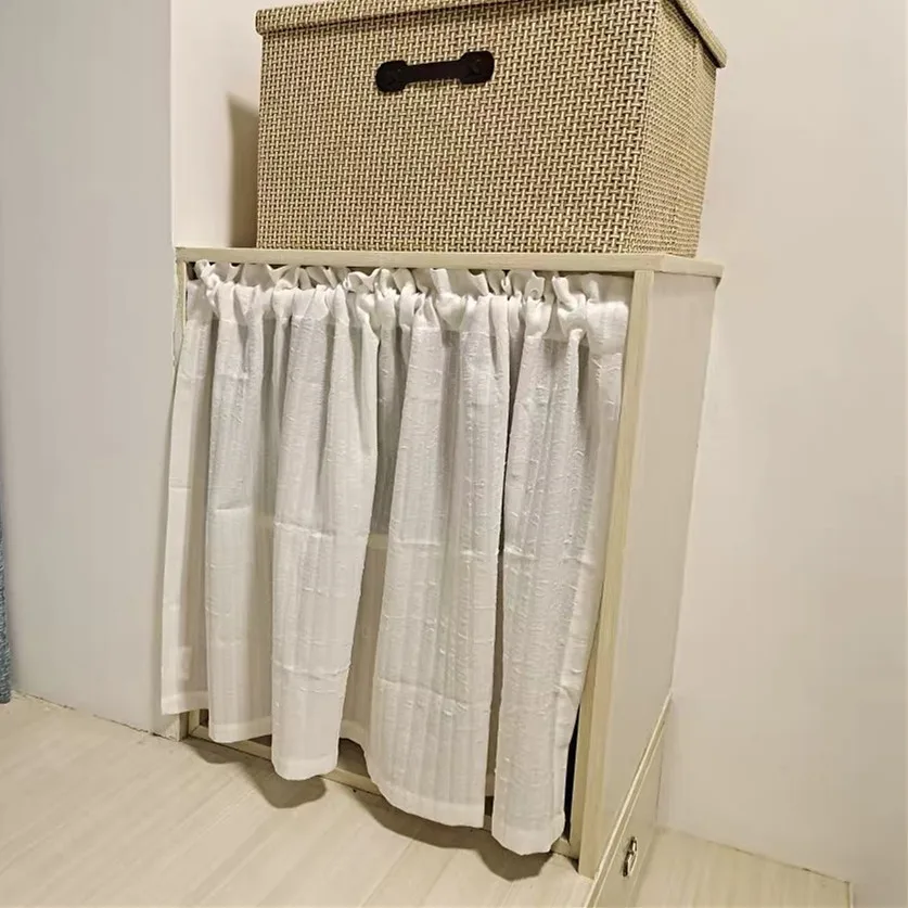 TRINGLE EMBOUT TRINGLE,Curtain (no rod)L72cm X W200cmRideaux à moitié occultants blancs