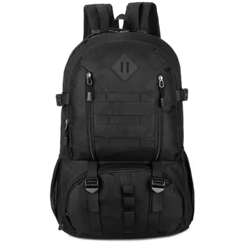 

50L Backpack Waterproof Hiking Hunting Backpack Tourist Rucksack Sports Bag Mountaineering Bag Backpack Black