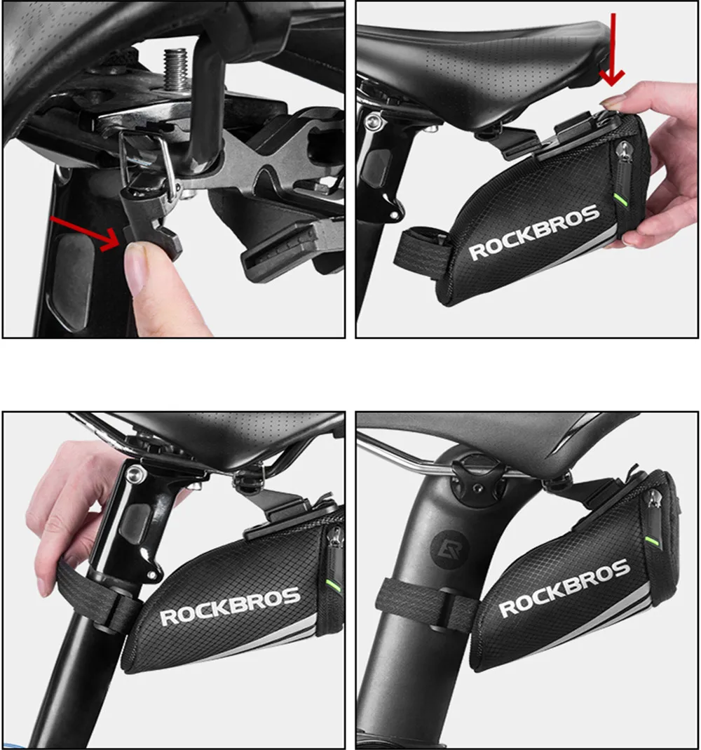 ROCKBROS седло велосипедная сумка Panniers переносная Подседельный штырь велосипедная сумка MTB дорожный светоотражающий велосипед задняя велосипедная сумка для заднего сиденья аксессуары