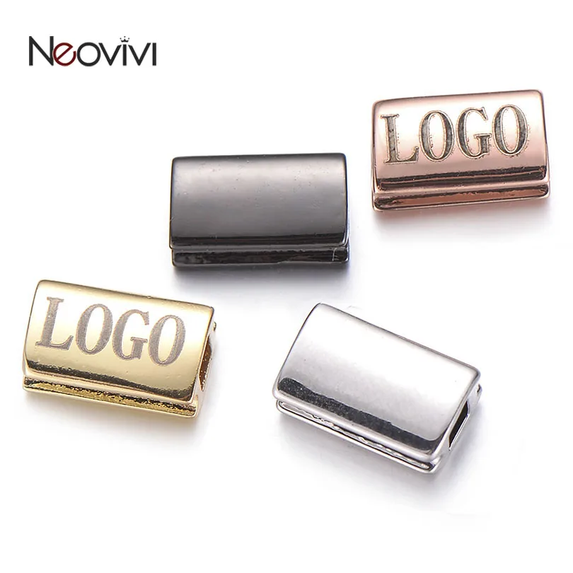 Neovivi 100 шт. разделительные бусины гравировка вашего имени Логотип Оригинальные