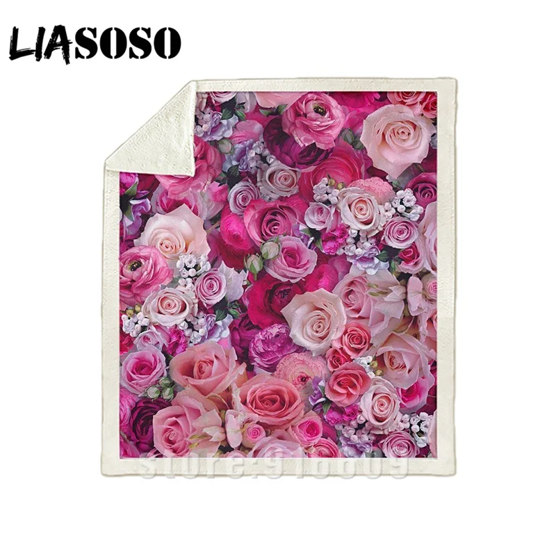 Диван Постельные принадлежности с цветочным рисунком для офиса Harajuku rose детское мягкое шерстяное одеяло ленивое Покрывало мягкое одеяло для путешествий с подсолнухом