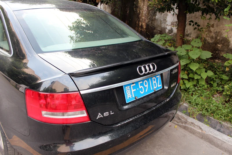 Карбоновое волокно задний спойлер багажника крыло для 2009-2012 Audi A6 C6 V стиль