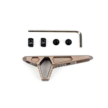 Ascend Schuine Foregrip M-LOK Keymod Handguard Tactical Hand Stop Finger Stop Toy Gun Gel Blaster Jinming Airsoft Aeg Gbb Gear