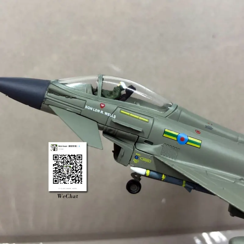 Америка 1: 100 Европейский истребитель Тайфун EF-2000 сплав модель военная модель самолет коллекция подарок