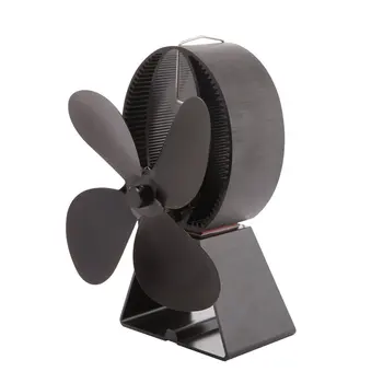 

Fireplace Fan 4 Blade Thermal Power Conversion Wood Burner Ecological Fan Environmentally Friendly Quiet Family