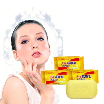 

Sulphur soap. Black and white spot acne treatment soap. Killing fungal dermatitis Whitening and moisturizing face and whole body