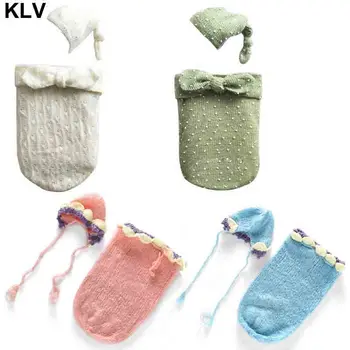 

Newborn Infant Baby Blanket Warm Swaddle Wrap New Photographic Photography Costumes Full Moon Photo Suit Blend Sleeping Bag