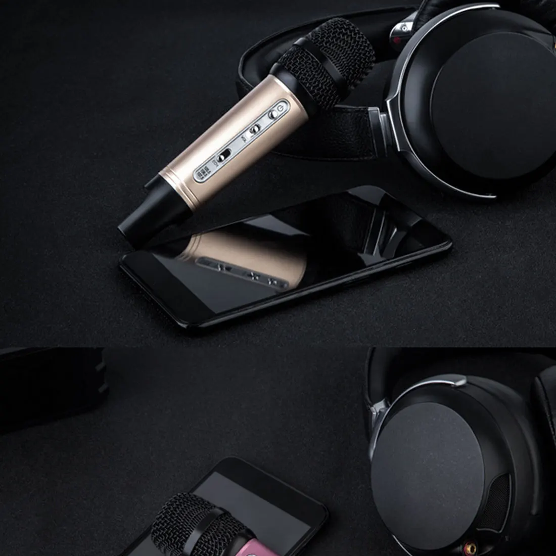 Мини Автомобильный микрофон FM беспроводной Bluetooth мобильный телефон Универсальный микрофон караоке домашний студийный ручной микрофон