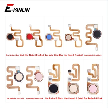 

Touch ID Fingerprint Connection Sensor Scanner Connector Flex Cable For Xiaomi Redmi Note 6 Pro Back Home Return Button Key