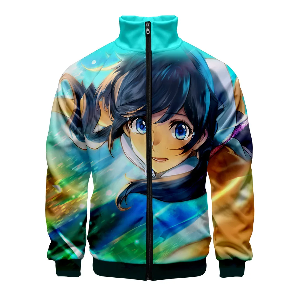 Japanese Anime 3D Jacket Men Women Harajuku Hip Hop New Style Hoodies Casual Stand Collar Zipper Sweatshirt