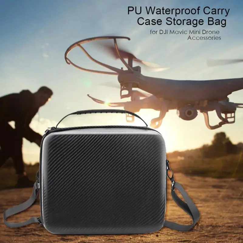 ПУ водонепроницаемый жесткий чехол сумка чемодан сумка для DJI Mavic мини Дрон сумка для хранения защитная сумка аксессуар