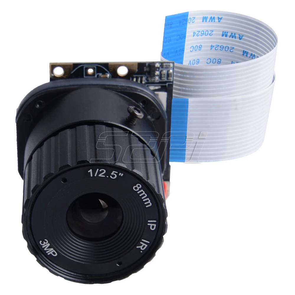 Модуль камеры 52Pi 8 мм Raspberry Pi OV5647 5MP фокусное расстояние для 4 /3B (+)/2B / Zero (W) Jetson Nano Banana