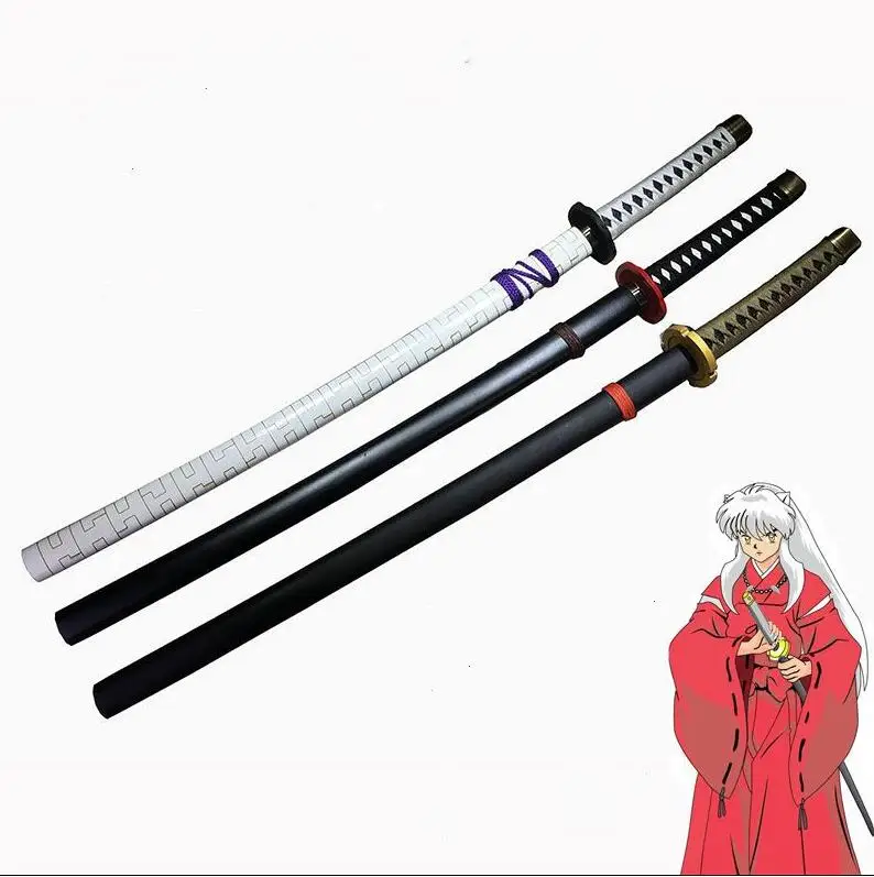 Inuyasha Sesshoumaru деревянный меч оружие косплей реквизит Катана 41 дюймов деревянные ножны декоративные поставки