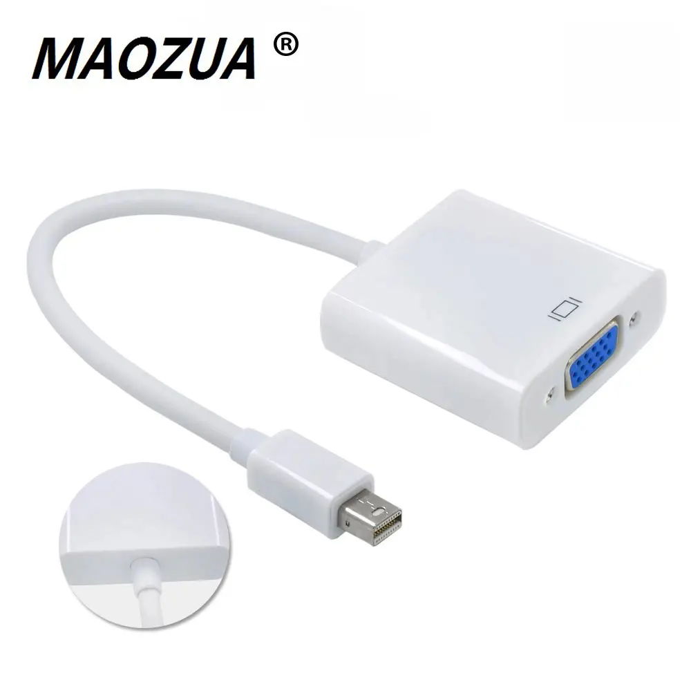 Мини-Кабель-адаптер для порта дисплея переходник DP-VGA кабели 1080P Apple MacBook Air Pro iMac Mac