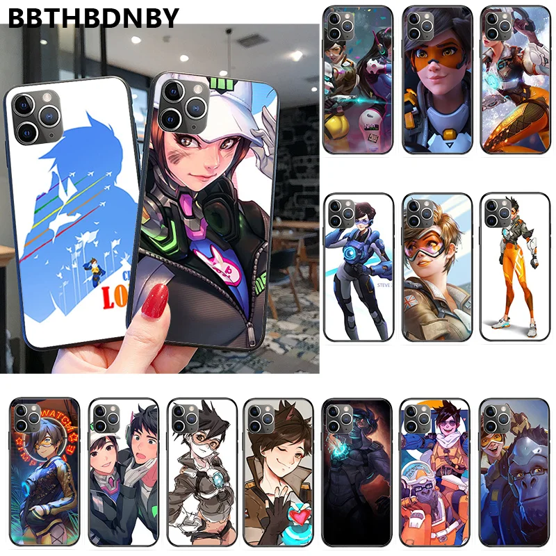Чехол для телефона Overwatch_Tracer новое поступление черный сотовый iPhone 11 pro XS MAX 8 7 6 6S Plus