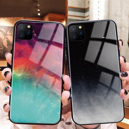 Чехол для Apple iphone 11 2019 роскошный Твердый защитный чехол накладка из закаленного