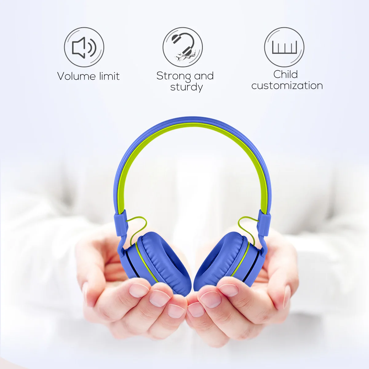 Foldable Wired Kids Headphones 85dB Safely Child Over Ear Headphone 3 5mm Headset For Phone MP3 Children Kids Gift