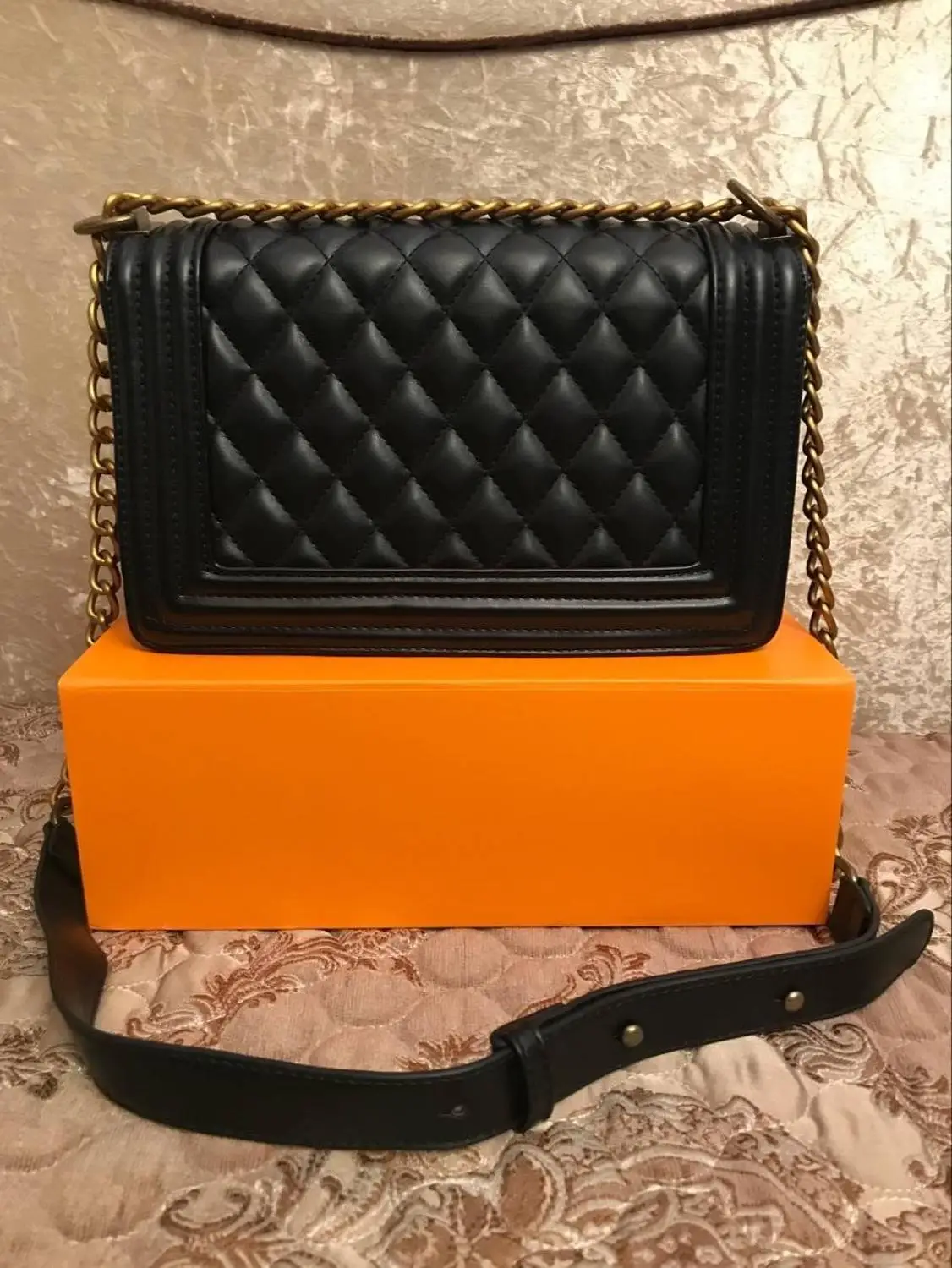 

AAA quality luxury brand bag fashion chain ladies chain bag slung shoulder bag multicolor ladies bag famous designer