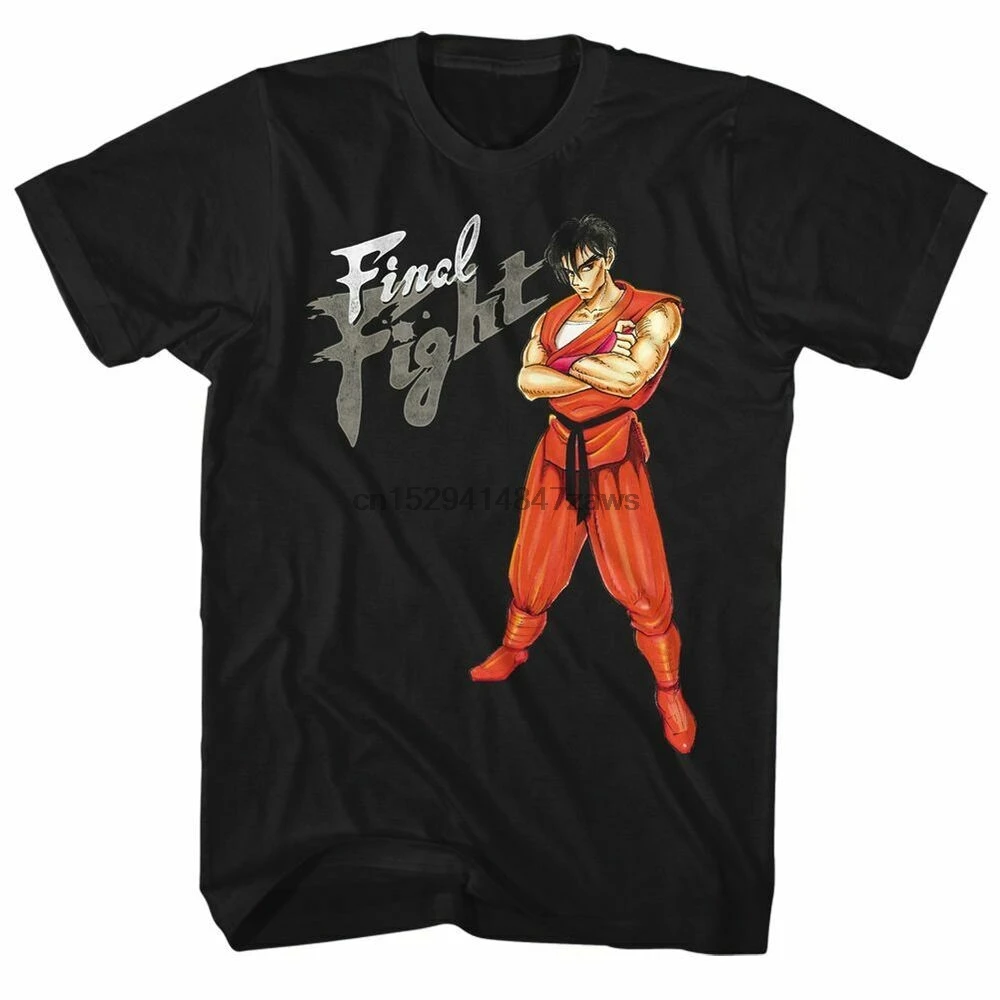Final Fight Guy Black Adult T-Shirt | Мужская одежда
