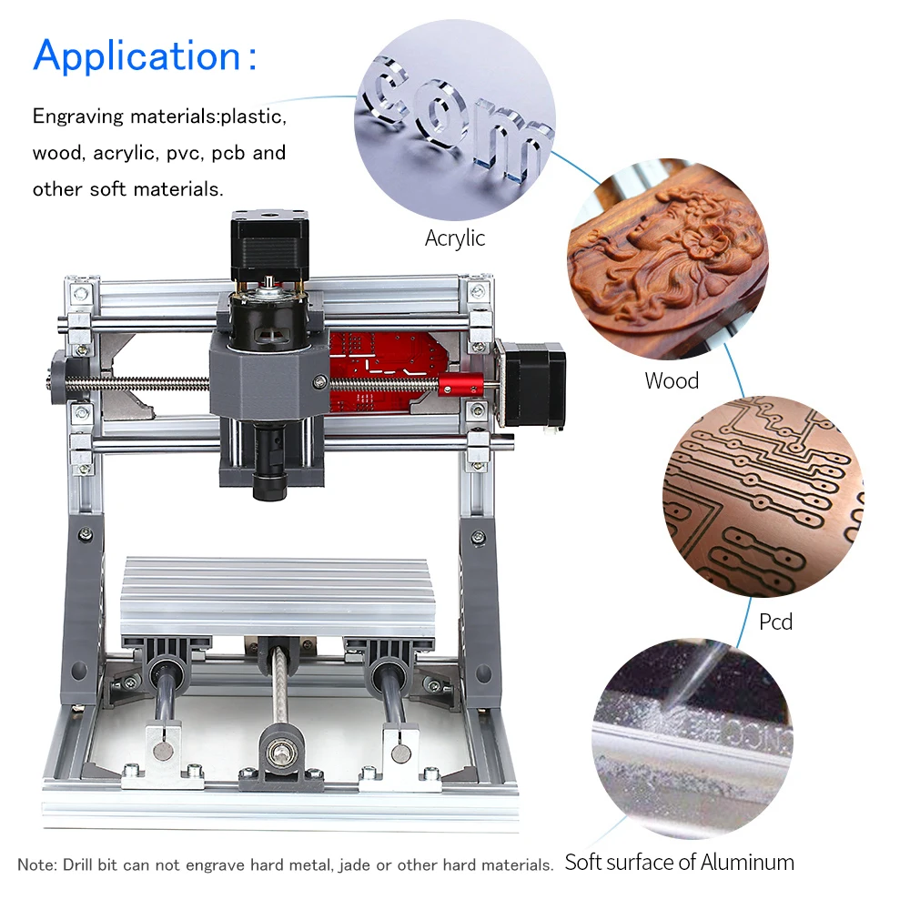 Обновленная версия CNC 1610 GRBL управления DIY Мини CNC машина гравер с автономным управлением ler с ER11 рабочей области 160*100*40 мм