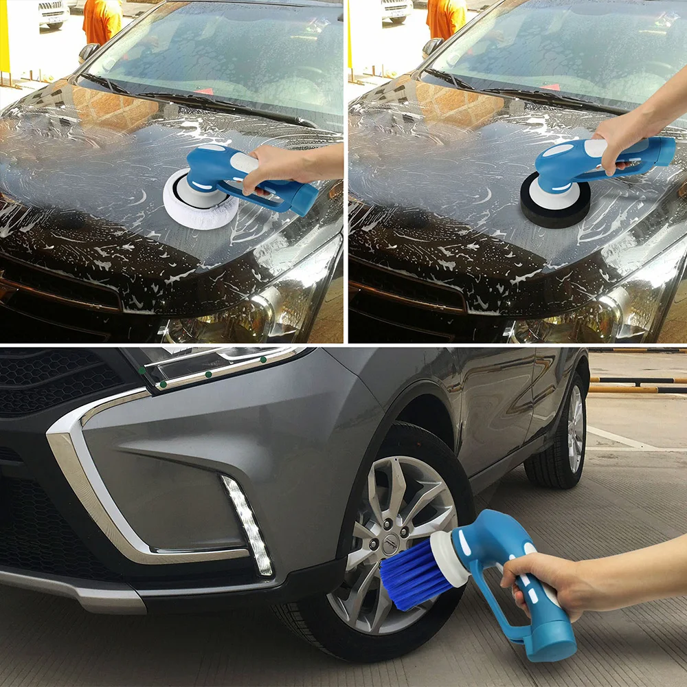 

Meterk Car Polishing Care Mini Cordless Car Polisher Oiling Machine Tool Handheld Electric Car Cleaner Waterproof