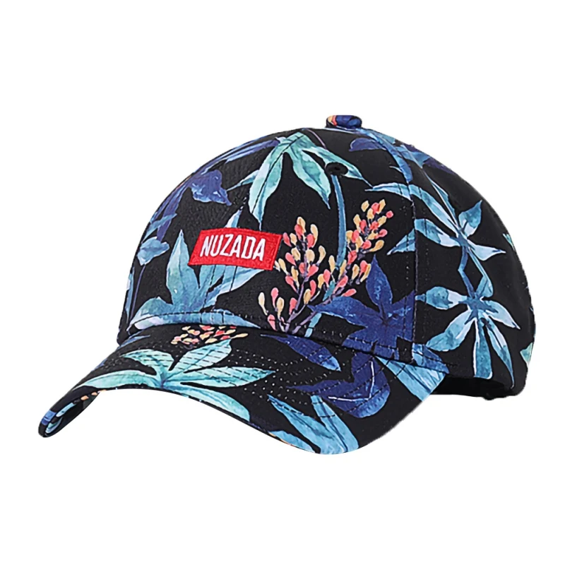 Бейсбольная кепка с цветочным принтом Snapback Женская Повседневная дышащая Солнцезащитная шляпа бейсбольная Кепка на осень и лето