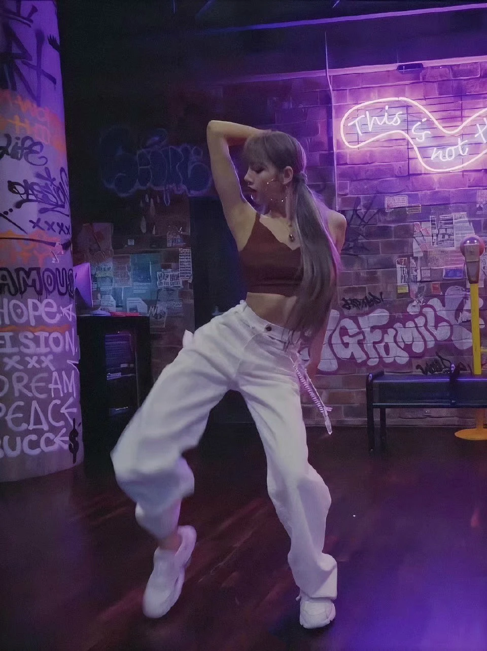 Kpop, черные, розовые, Lisa same, уличная одежда, для девушек, белые, сексуальные, высокая талия, полые брюки, для женщин, модные, двойная Талия, цепочка, прямые брюки