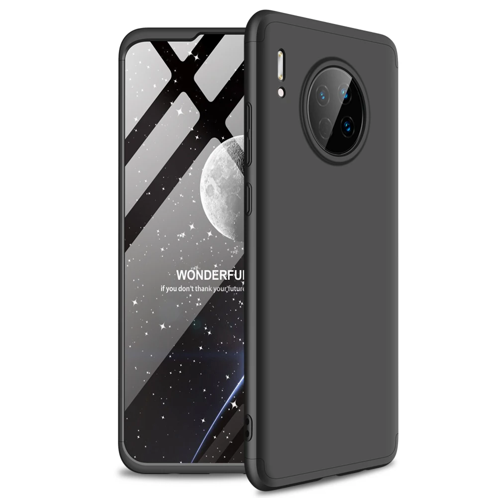 Для huawei mate 30 TAS-L09 чехол жесткий 3 в 1 матовый армированный гибридный защитный чехол для телефона для huawei mate 30 5G чехол 6,62 дюйма - Цвет: Черный