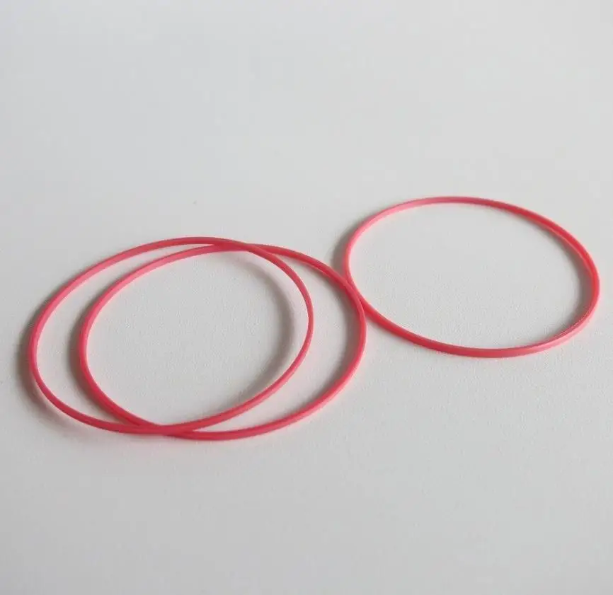 Assortment of 0.9mm Height Red Waterproof Watch Caseback Gasket Plastic O-ring Kit No.668