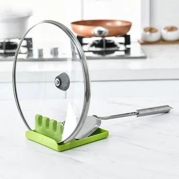 

Newest Kitchen Racks Spoon Chopsticks Pot Cover Spatula Storage Mat Home Multi-Function Plastic Spatula Shelf