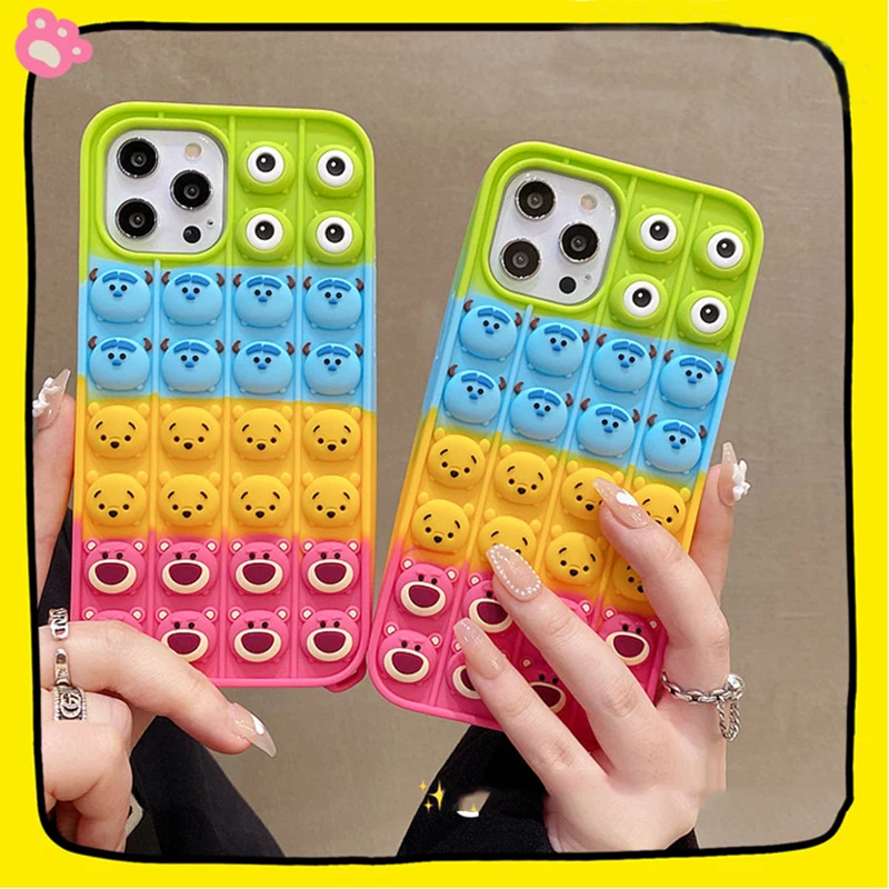 Pop Bubble Coque De Téléphone En Silicone Souple Pour Iphone 13 12 14 Pro Max 7 8 Plus X Xs Xr