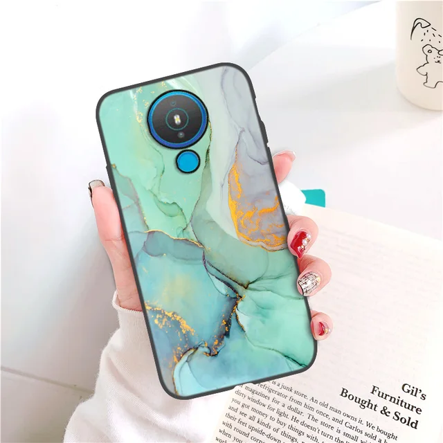 Soft Marble Phone Case For Nokia 1.4 8.3 5G Cases For Nokia 7.3 7.1 Plus 5.4 2.4 3.4 3.2 9 1.3 5.1 2.1 Silicone Protective Cover M735