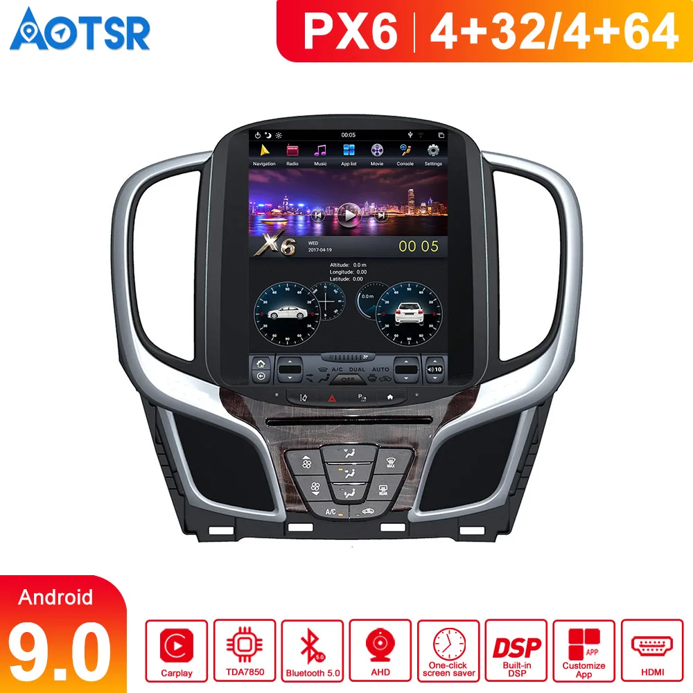 Android Tesla с DSP Carplay Автомобильный мультимедийный плеер стерео для Buick lacrosse+ Авто радио gps навигация головное устройство