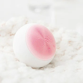 

Electric Deep Face Cleansing Brush Silicone Ultrasonic Skin Scrubber Massager Powered Facial Cleansing Device