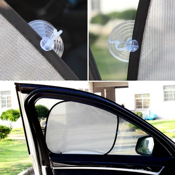 

5pcs Car Window Sun Shade Window Sunshade Mesh Gauze UV Rays Protection Heat Resistant Sunshade