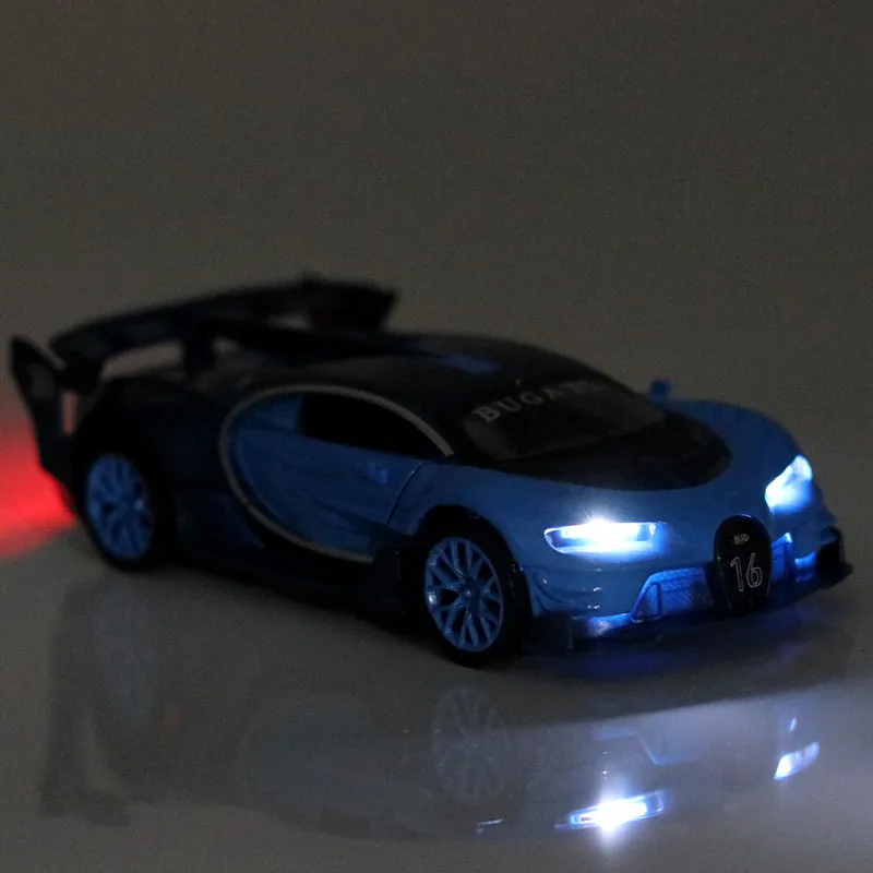 1/32 супер спортивная машина GT литая под давлением модель автомобиля из металлического сплава Высокая симуляция машины огни Игрушки транспортные средства для детей Подарки для детей