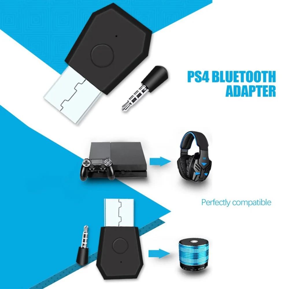 USB адаптер Bluetooth передатчик для PS4 Playstation Bluetooth 4,0 гарнитуры приемник наушники ключ