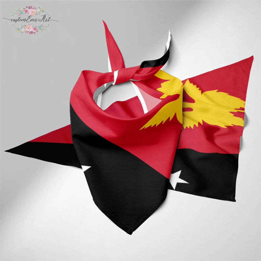 

The Papua-New-Guinea flag Dog Bandana Cat Bandana Pet Bandana Pet Accessory personalized name custom pet present scarf