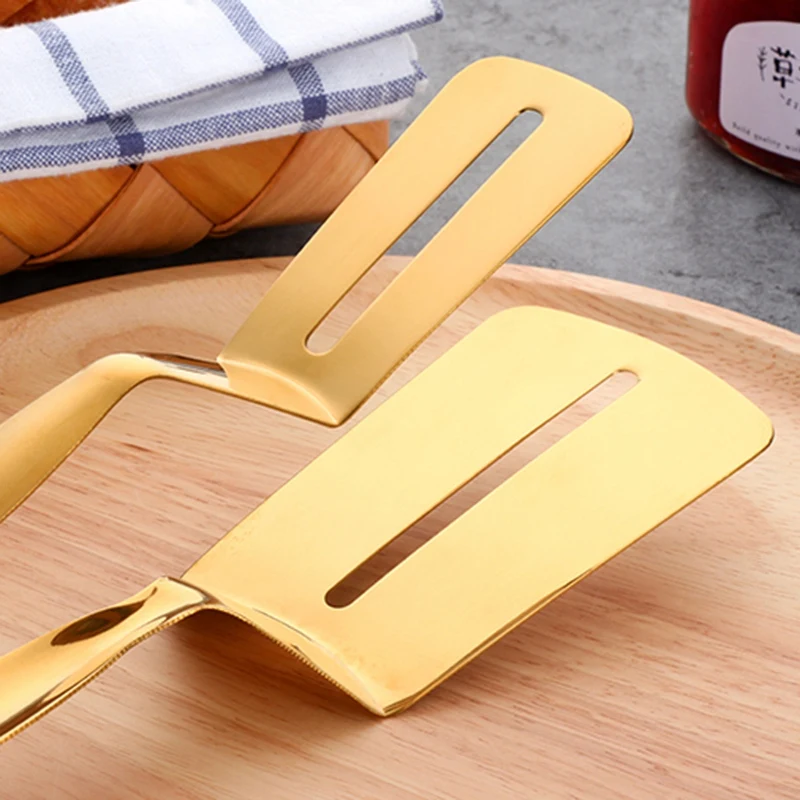 Multi-Function Black Food Clip Steak Bread Clip Barbecue Accessories Kitchen Tongs Solid 304 Stainless Steel Food Cooking