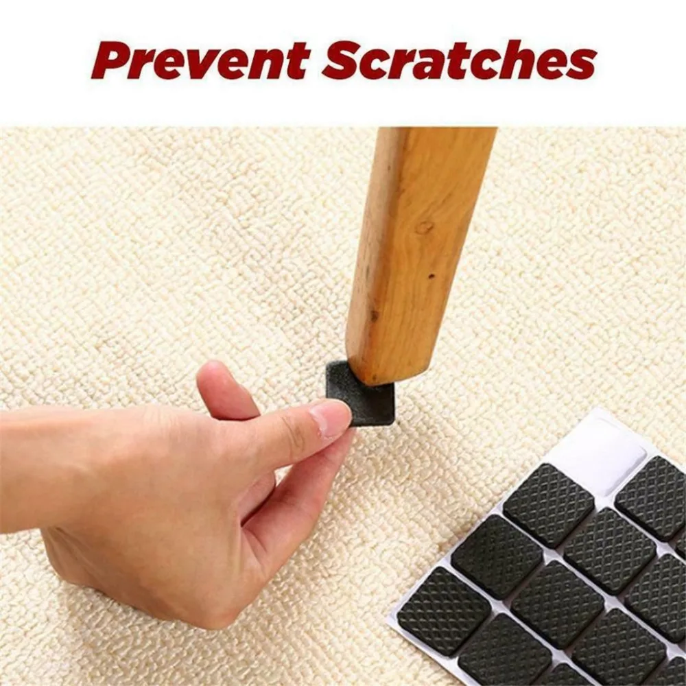 Furniture Table Chair Legs Protector Cover Anti vibration Pads Table Feet Anti-Slip Pad Multi-Purpose (18)