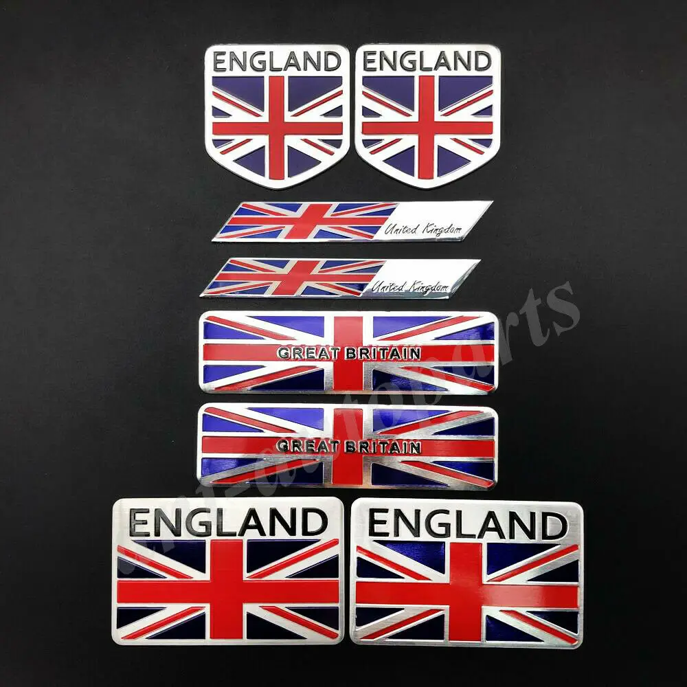 

8x The Union Jack UK Flag Car Emblem Badge Motorcycle Fairing Decals Sticker
