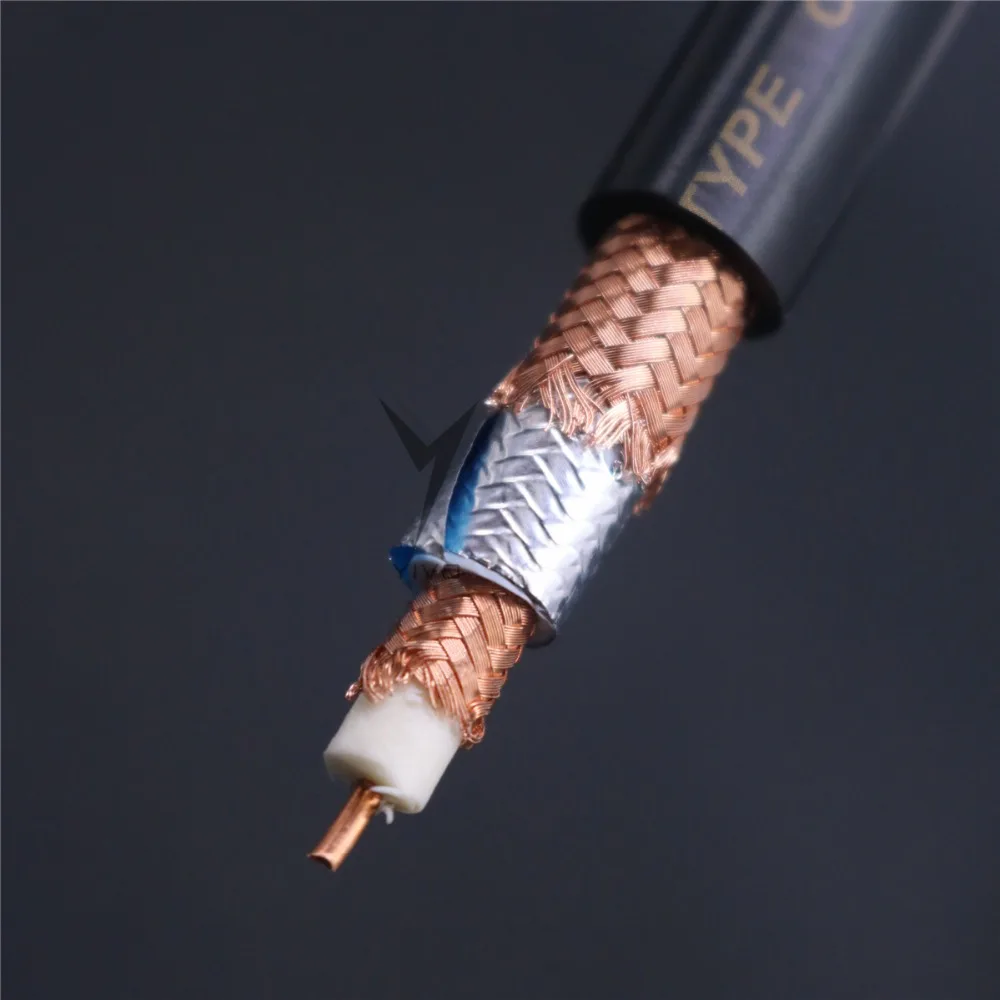 Hi end Fi йиво прозрачные из бескислородной меди OCC медной проволоки 1 ядро экраном RCA
