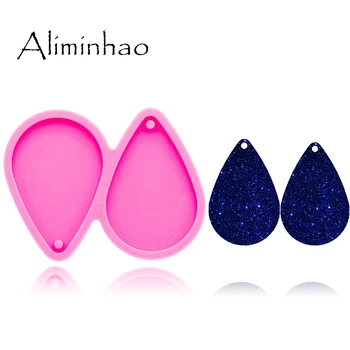 

DY0251 L/M/S Water drop shape Handmade DIY epoxy earring mould Silicone Molds women trinket fashion jewelry